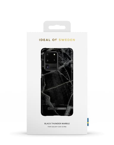 Printed Case Galaxy S20 Ultra Black Thunder Marble