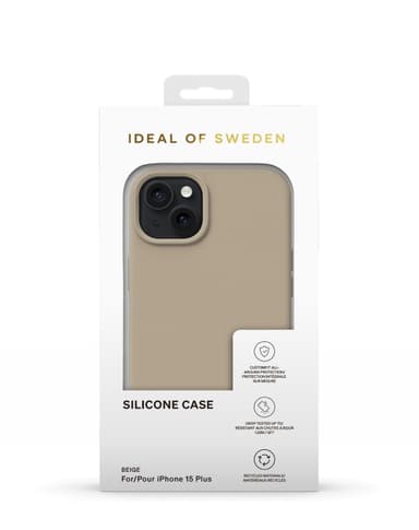 Silicone Case iPhone 15PL Beige