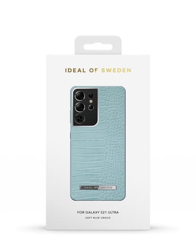 Atelier Case Galaxy S21 Ultra Soft Blue Croco