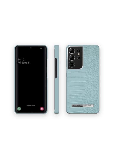 Atelier Case Galaxy S21 Ultra Soft Blue Croco