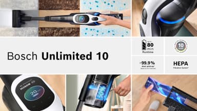 Bosch Serie 10 Sladdlös Skaftdammsugare BCS1041WAC