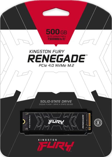 Kingston FURY Renegade PCIe 4.0 NVMe M.2 intern SSD (500 GB)