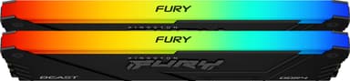 Kingston FURY Beast RGB 16GB DDR4 RAM 3600MT/s CL17 (svart)