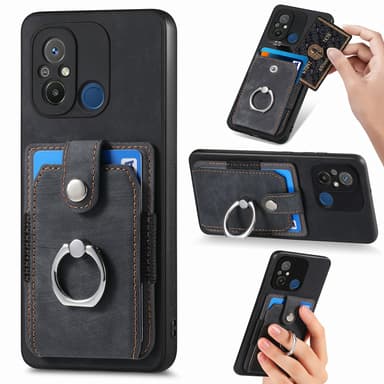 Skyddande telefonfodral i PU-läder till Redmi Redmi Note 13 Pro+