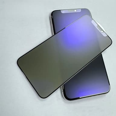 2-pack skärmskydd med integritetsskydd för iPhone - Härdat glas med an