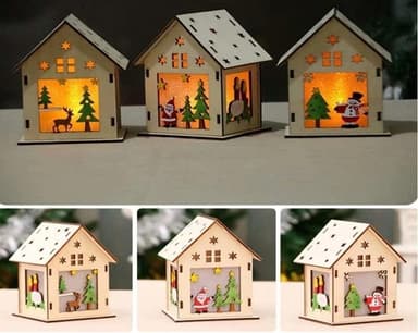 DIY Jullykta med tomte och LED-Ljus i olika färger