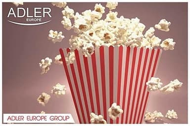 Adler popcornmaskin som ser ut som en fotboll
