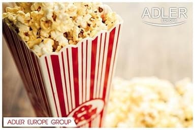 Adler popcornmaskin som ser ut som en fotboll