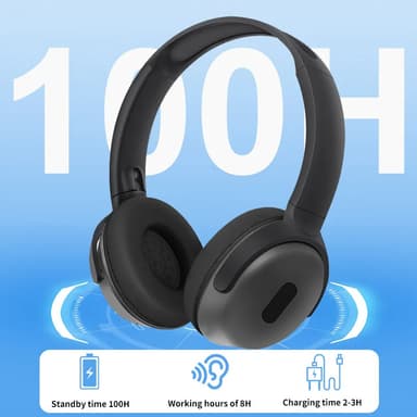 Trådlösa stereohörlurar med Bluetooth 5.3 och ultralång batteritid Sva