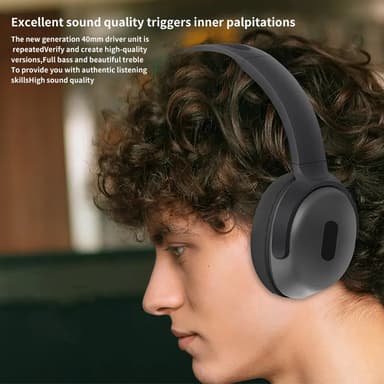 Trådlösa stereohörlurar med Bluetooth 5.3 och ultralång batteritid Sva