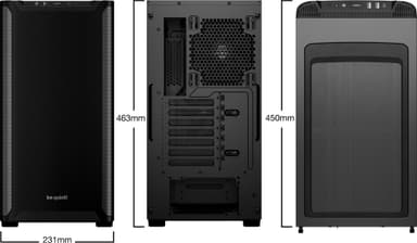 Be quiet! PURE BASE 501 PC-chassi (svart)
