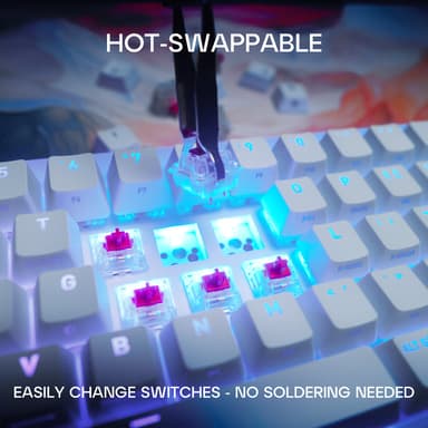 Cherry Xtrfy K5V2 tangentbord för gaming (vitt)