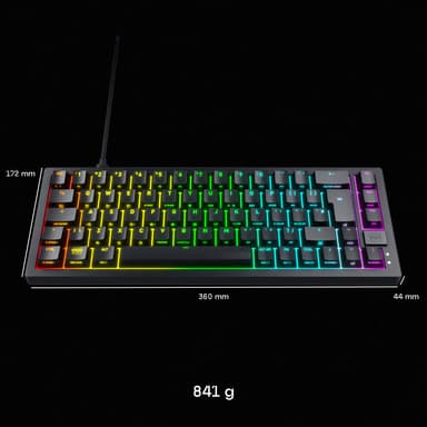 Cherry Xtrfy K5V2 tangentbord för gaming (svart)