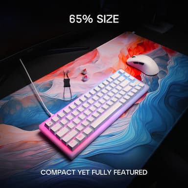 Cherry Xtrfy K5V2 tangentbord för gaming (vitt)
