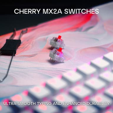 Cherry Xtrfy K5V2 tangentbord för gaming (vitt)