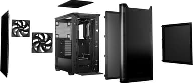 Be quiet! PURE BASE 501 PC-chassi (svart)