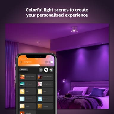 Philips Hue Centura infälld fyrkantig spotlight 4,2W GU10 (vit)