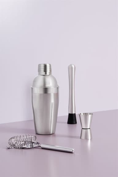 Cocktail barset i rostfritt stål med 500 ml shaker
