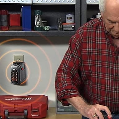 Handy Heater – kompakt värmefläkt med fjärrkontroll