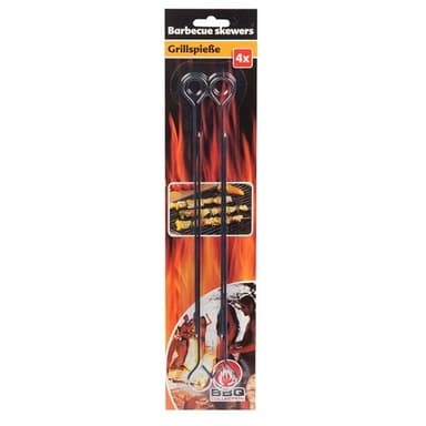 4-pack grillspett i metall