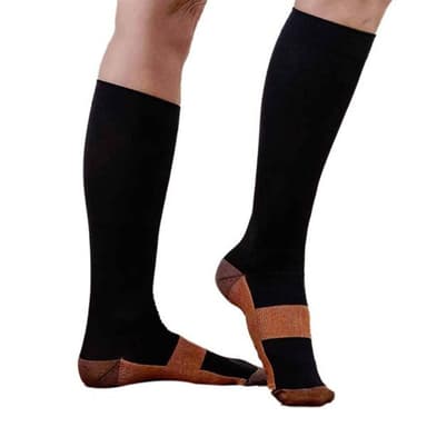 Flygstrumpor / Stödstrumpor L/XL- Koppar Kompressionsstrumpor