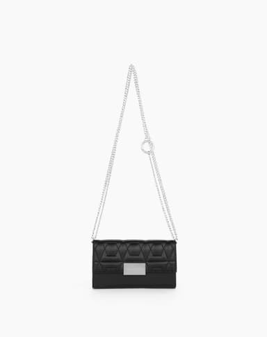 Statement Clutch iPhone 11/XR Quilted Black