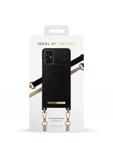 Necklace Case Galaxy S20+ Jet Black Croco