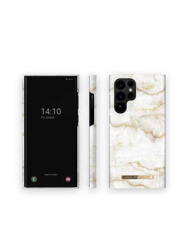 Printed Case Galaxy S22U Golden Pearl Marble