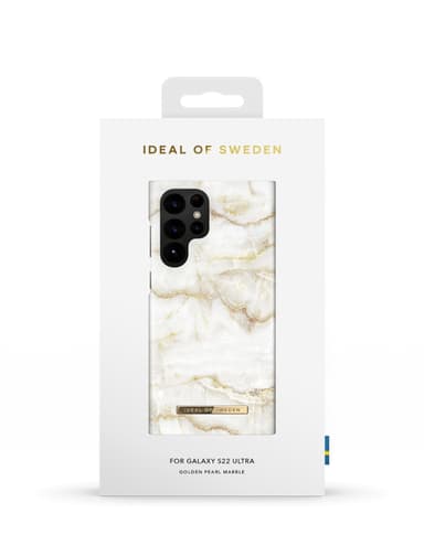 Printed Case Galaxy S22U Golden Pearl Marble