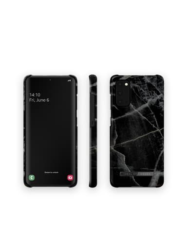Printed Case Galaxy S20 Black Thunder Marble