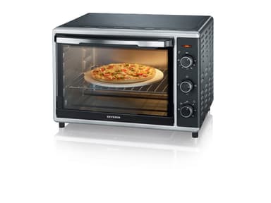 Severin Miniovn 42 liter 1800 watt sort/sølv