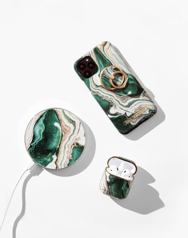 Printed Case Galaxy S9 Golden Jade Marble