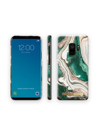 Printed Case Galaxy S9 Golden Jade Marble