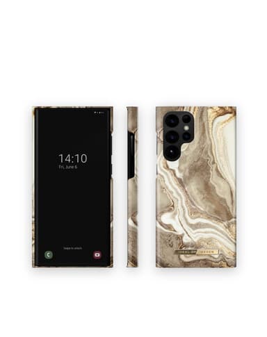 Printed Case Galaxy S22U Golden Sand Marble
