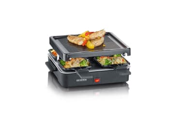 Severin Raclette 4 pers. 600 watt Svart