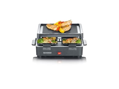 Severin Raclette 4 pers. 600 watt Svart