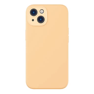 Baseus Liquid Silica Gel-fodral för iPhone 14 Plus (sunglow)+ härdat g