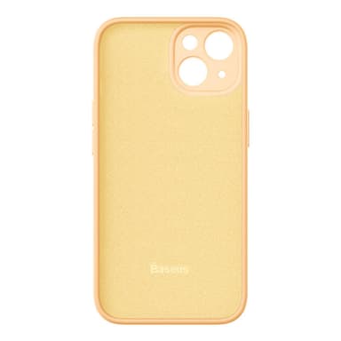 Baseus Liquid Silica Gel-fodral för iPhone 14 Plus (sunglow)+ härdat g