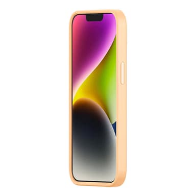 Baseus Liquid Silica Gel-fodral för iPhone 14 Plus (sunglow)+ härdat g