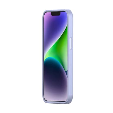 Baseus Liquid Silica Gel-fodral för iPhone 14 Plus (lavendel)+ härdat