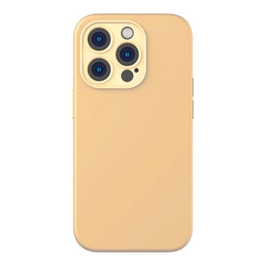 Baseus Liquid Silica Gel Fodral för iPhone 14 Pro (Sunglow)+ härdat gl