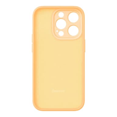Baseus Liquid Silica Gel Fodral för iPhone 14 Pro (Sunglow)+ härdat gl