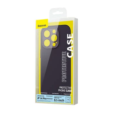 Baseus Liquid Silica Gel Fodral för iPhone 14 Pro (Fläderbär)+ härdat