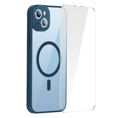 Baseus Frame Transparent magnetfodral och härdat glasset för iPhone 14