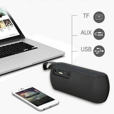 Q106 Trådlös högtalare, Bluetooth, USB, Röd