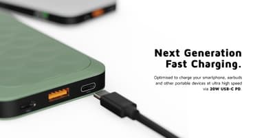 Xtorm 20W Fuel Series 10000mAh powerbank (grön)
