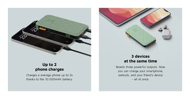 Xtorm 20W Fuel Series 10000mAh powerbank (grön)
