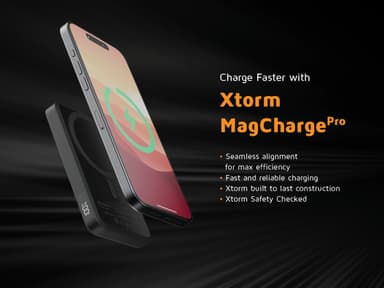 Xtorm FS5W051 Magnetic trådlös powerbank (midnattssvart)