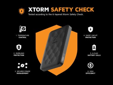 Xtorm FS5W051 Magnetic trådlös powerbank (midnattssvart)