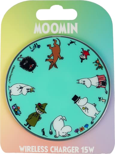 Moomin 15W trådlös laddare (turkos)